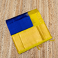 Navy Blue and Golden Yellow Border Korvai Saree -110