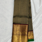 Pure Handwoven Gadwal Silk Saree Pine Green - 026