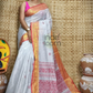 Tissue Silk Benarashi Jamdani Saree with  Golden Border-106