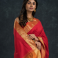 Passion Red Golden Pecock Korvai Saree - 144