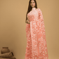 Coral Pink Cotton Silk Jamdani Saree - 030