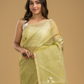 Jamdani Saree With Light Green - 011