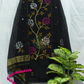 Cotton Jamdani 2 Piece Set Kurti & Dupatta with Rich Black -151