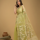 Jamdani Saree With Light Green - 011