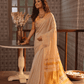 Golden Tissue Silk Saree in Linen White -022