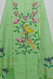 Cotton Jamdani 2 Piece Set Kurti & Dupatta with Pastel Green-312