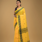 Bright Yellow Jamdani Saree - 035