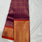 Pure Handwoven Gadwal Silk Saree Megenta Pink - 027