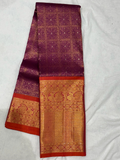 Pure Handwoven Gadwal Silk Saree Megenta Pink - 027