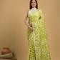 Light Green Cotton Silk Jamdani Saree - 032