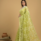 Light Green Cotton Silk Jamdani Saree - 032