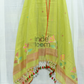 Cotton Jamdani 2 Piece Set Kurti & Dupatta with Pear Green - 141