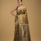 Army Green Tissue Silk Jamdani Saree - 013