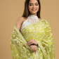 Light Green Cotton Silk Jamdani Saree - 032