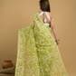 Light Green Cotton Silk Jamdani Saree - 032