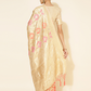 Chanderi Silk Ethnic Motifs Saree in Cream (Precision Looms) -001