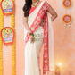 Dewali Saree with Red Embroidery Border -038