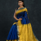 Pure handloom Navy Blue Korvai Saree - 139