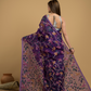 Royal Purple Jamdani Saree - 036