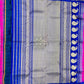 Dark Pink Silk Dotted  with Royal Blue Pallu and Border with Full Silk Design. Kanjivaram Saree-027