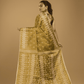 Olive Green Tissue Silk Jamdani Saree - 014