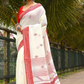 Lace White -Handloom Cotton Saree-077