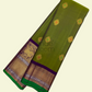 Moss Green and Gold Border Kanjivaram Silk Saree-009