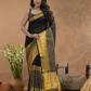 Coffee Brown Tissue Silk Saree-030