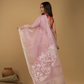 Jamdani Saree With Baby Pink - 016