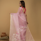 Jamdani Saree With Baby Pink - 016