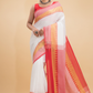 Dewali Silk Saree with Red and Golden Border-014 - indeloom