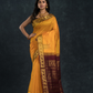 Korvai Saree Classic Golden Yellow with Olive green border and Brown pallu - 145