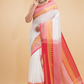 Dewali Silk Saree with Red and Golden Border-014 - indeloom