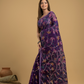 Royal Purple Jamdani Saree - 036