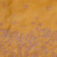 Turmeric Yellow Embroidery Saree-021