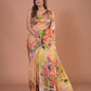 Handpainted Mulberry Handloom Silk Saree-023