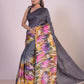 HANDPAINTED MULBERRY HANDLOOM SILK SAREE-040