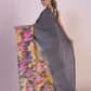 HANDPAINTED MULBERRY HANDLOOM SILK SAREE-040