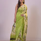 HANDPAINTED MULBERRY HANDLOOM SILK SAREE-043