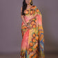 HANDPAINTED MULBERRY HANDLOOM SILK SAREE-054