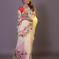 HANDPAINTED MULBERRY HANDLOOM SILK SAREE-049