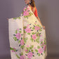 HANDPAINTED MULBERRY HANDLOOM SILK SAREE-049