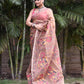 Floral Motifs  Jamdani Saree-007