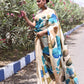 Handpainted Tussar Silk Saree-009