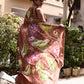 Handpainted Mulberry Handloom Silk Saree-017 - indeloom