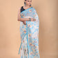 Muslin Jamdani Saree with Snow White-125