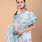 Muslin Jamdani Saree with Snow White-125