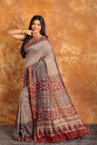 CHANDERI COTTON AJRAKH SAREE -006