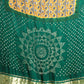 AJRAKH GREEN TONE BANDHINI SAREE-007