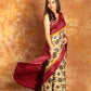 Multi color Ajrakh Bandhini Saree-009